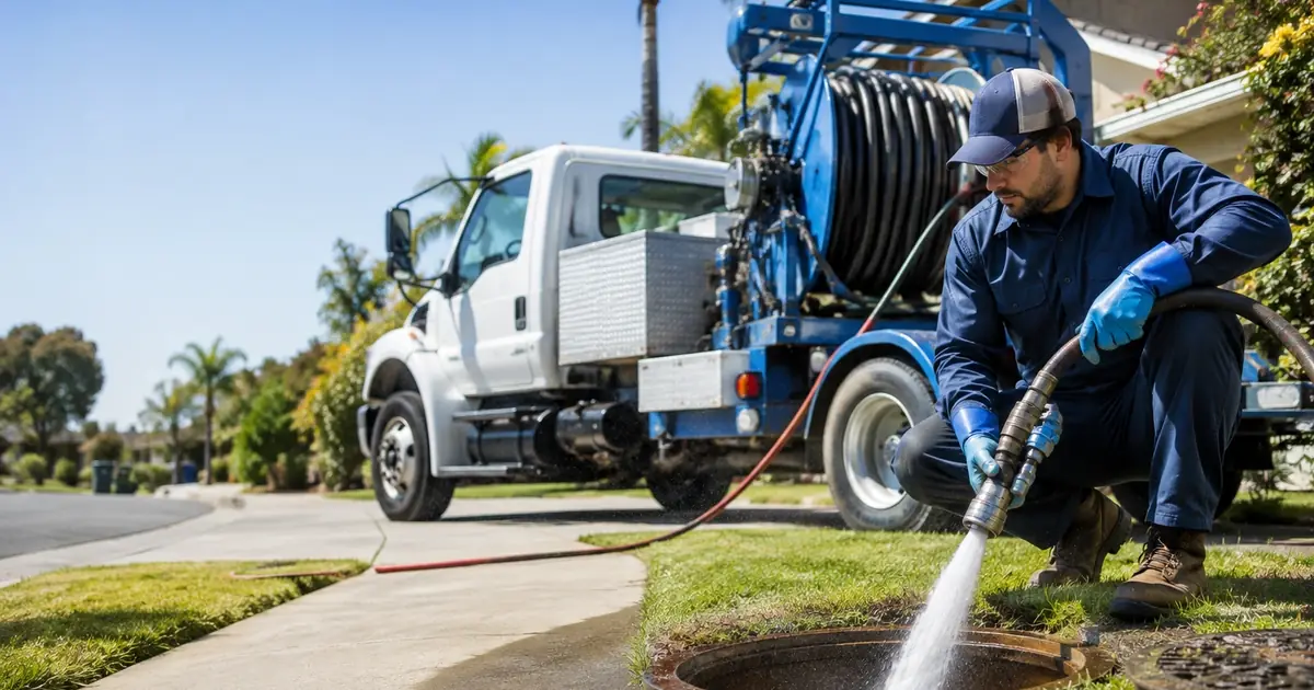 Hydro jet sewer cleaning Alamo