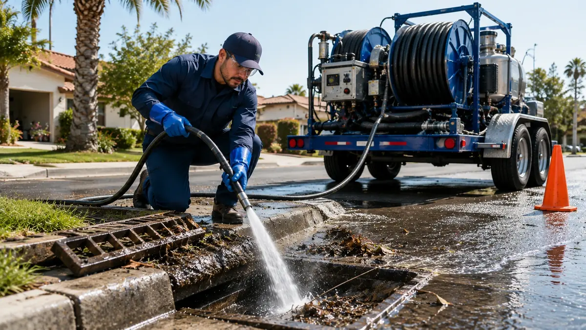 Storm Drain Hydro Jet Cleaning in Alamo